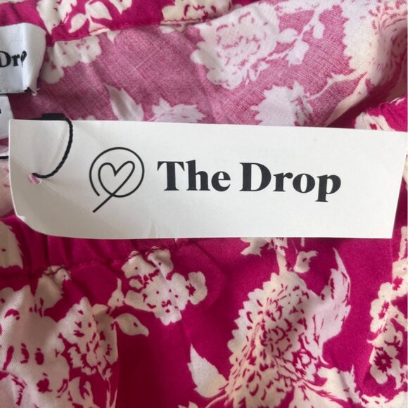 The Drop Anupa Cropped Top Shirt Womens Medium Hot Pink New One Shoulder - Picture 12 of 12